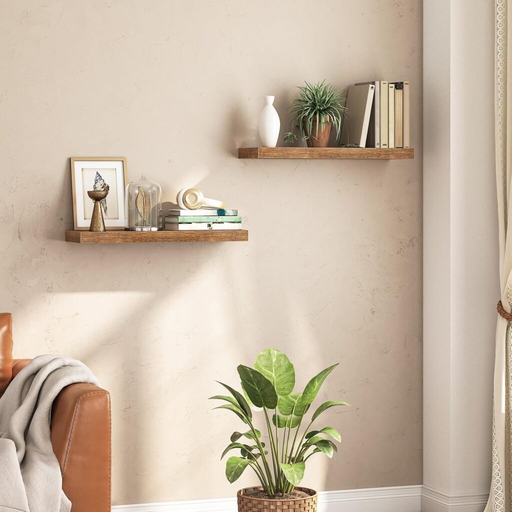 Hanging Shelf with Invisible Brackets, for Wall in Bathroom, Bedroom, Toilet